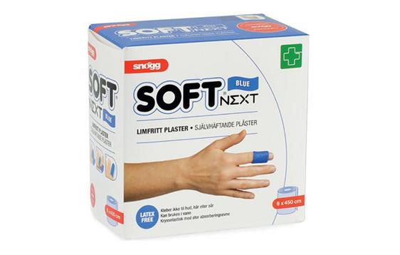 183359  012343 Plaster Soft NEXT 6cmx4,5m Bl&#229; 