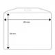 9437443 700826 Plastlomme - Cardkeep, CR80 liggende Innvendig mål 89 x 58mm