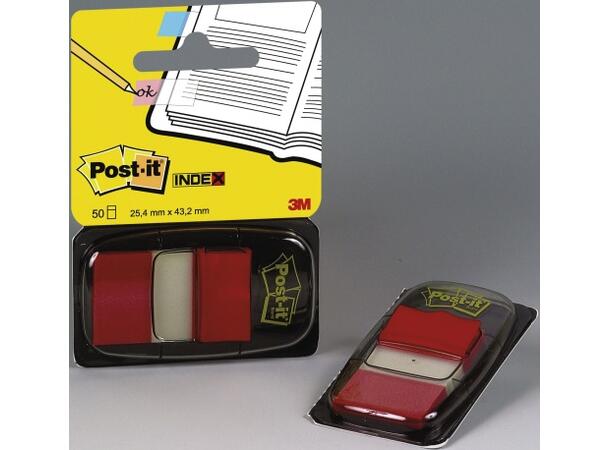 Post-It Index 25 x 43 rød (50) 