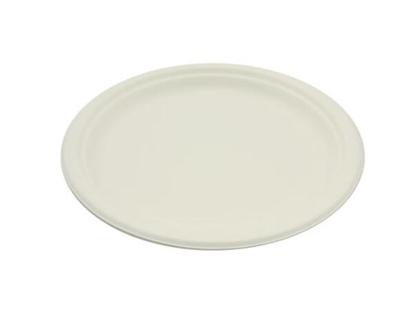 Tallerken BePulp fiber hvit 26 cm (50) Engangstallerken 