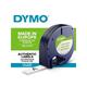 227534 DymoS0721510 Tape DYMO LetraTAG 12mm papir sort/hvit Tape for DYMO LetraTag merkemaskiner
