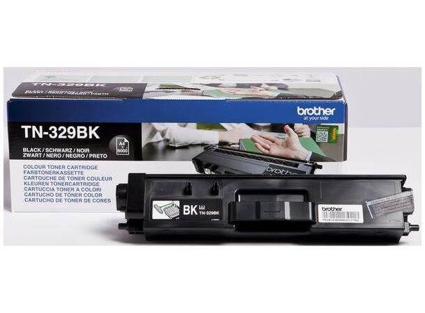 Toner BROTHER TN329BK Sort Sort toner 