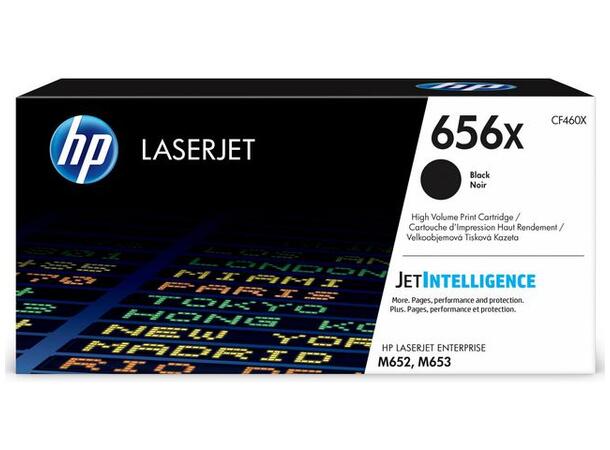 Toner HP CF460X 656X 27K Sort HP | Laserjet | Enterprise 
