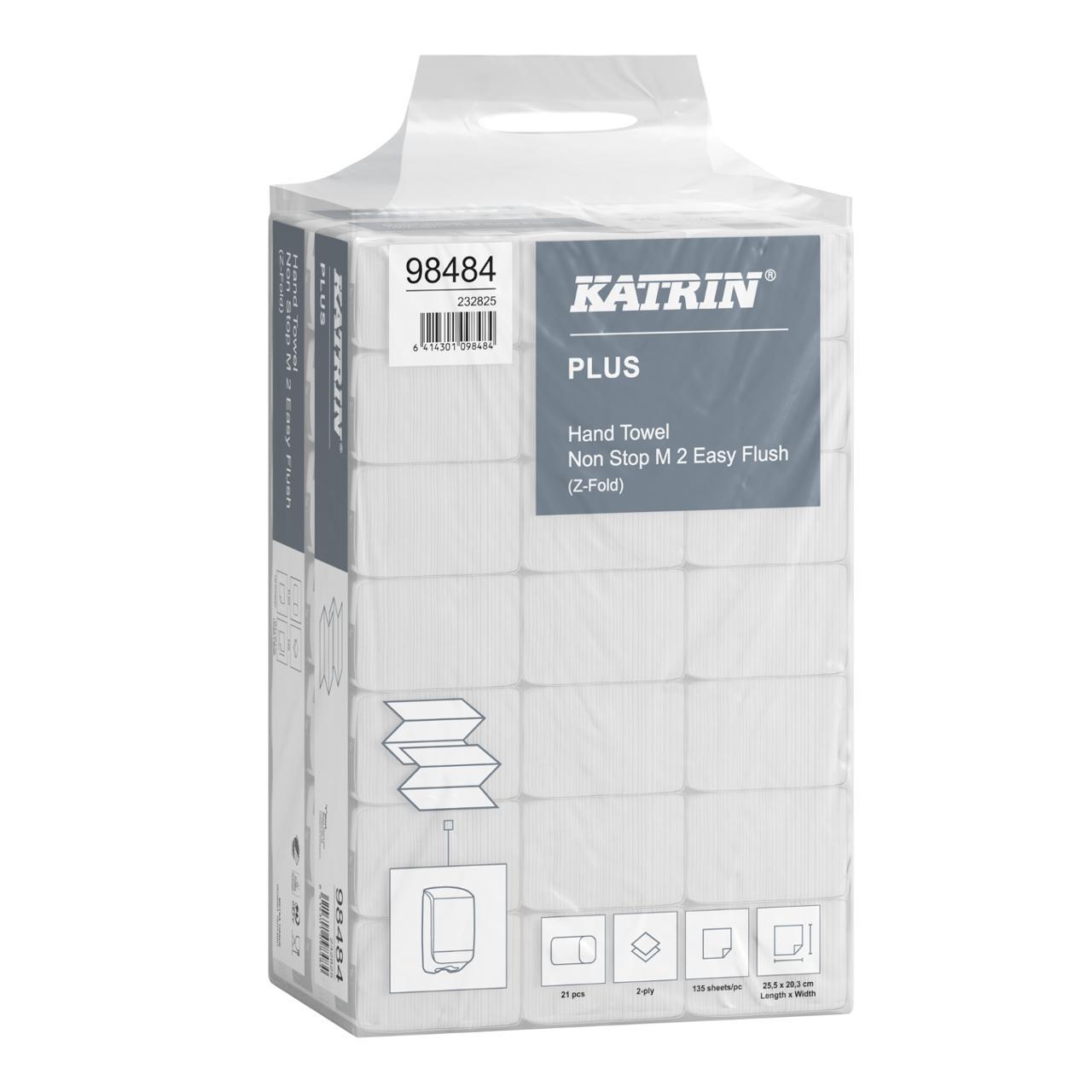 75006631 Katrin 98484 Tørkeark KATRIN Plus NonStop M 2L (2835) (2835 ark - 21 pk à 135 ark)