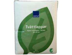 Vaskeklut ABENA airlaid 1L 20x26cm (180) Tekstilliknende og svært myk vaskeklut 