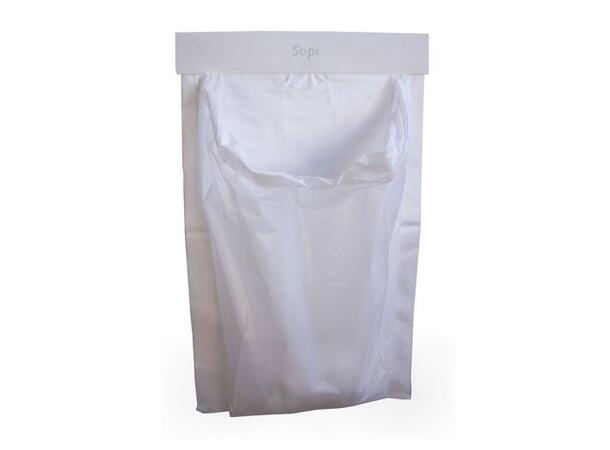 Avfallspose SOPI plast hvit (2500 stk) 