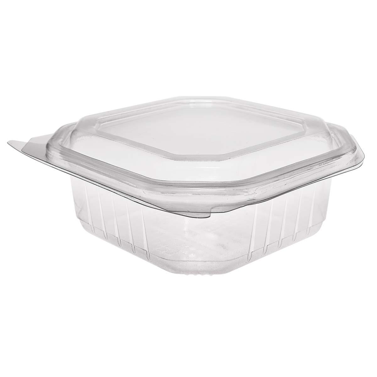 9433804 Paccor 108820 Beger Octobox med hengslet lokk 375ml 135 x 135 x 55 mm, klar PP (300 stk)