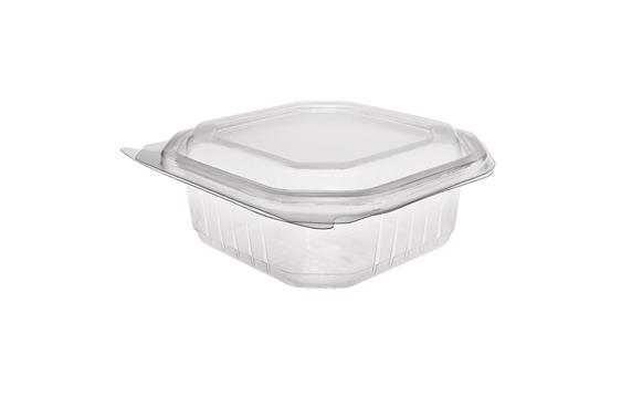 9433804 Paccor 108820 Beger Octobox med hengslet lokk 375ml 135 x 135 x 55 mm, klar PP (300 stk)