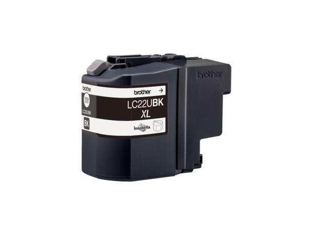 Blekk BROTHER LC22UBK sort for DCPJ785DW 