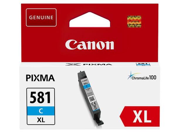 Blekk CANON CLI-581XL Cyan/Blå Pixma | Blekkpatron | Farge 