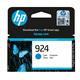 9443749 HP4K0U3NE#CE1 Blekk HP 924 Cyan Blekk | HP | Farge | Bl&#229;