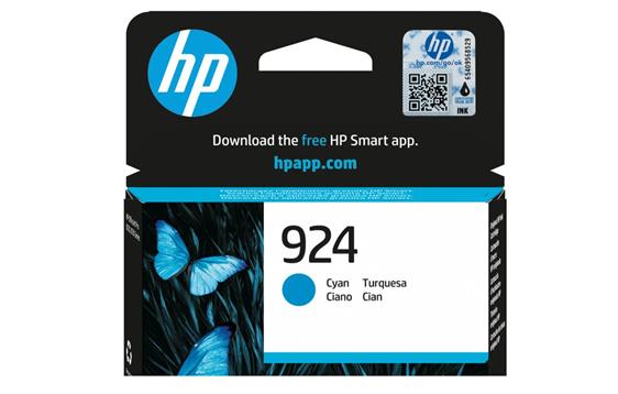 9443749 HP 4K0U3NE#CE1 Blekk HP 924 Cyan Blekk | HP | Farge | Bl&#229;