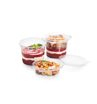 Delibeger 265 ml 9,25oz | 101 x 50 mm Delikatessebeger i rPET (1000 stk)