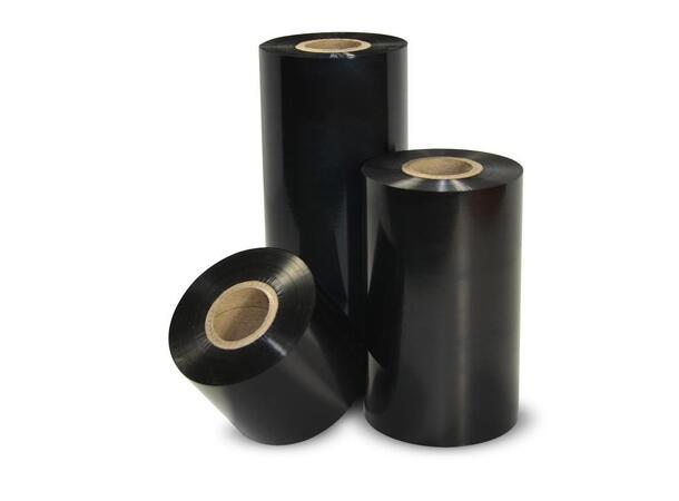 Fargebånd termotransfer 110 mm x 300 m sort farge utside|wax/resin Armor|10stk 