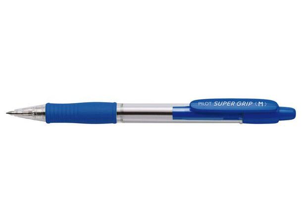 Kulepenn Pilot Supergrip medium blå Pilot kulepenn med oljebasert blekk 