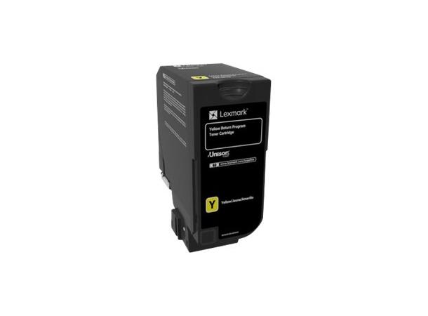 LEXMARK 3,5K Return Program Yellow Toner Gul toner til CS720, CX725 