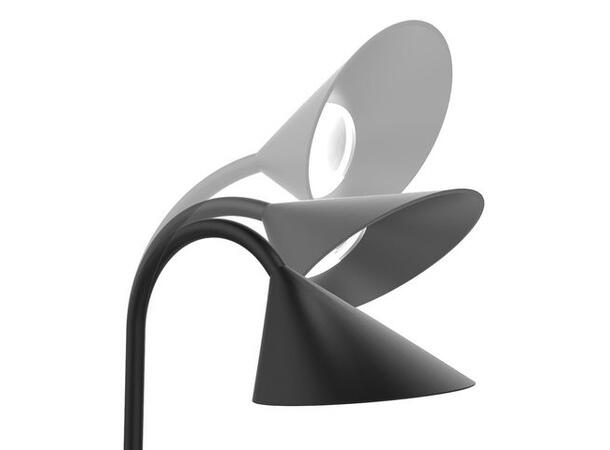 Lampe UNILUX LED Sol svart Bordlampe | Arbeidsbelysning 