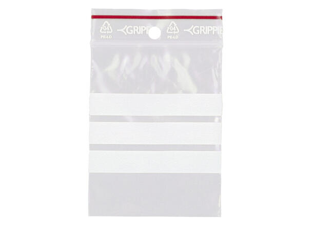 Lynlåspose 60 x 80 mm T-61 (1000) 50 my| m/skrivef | Grippie | Eurohull 