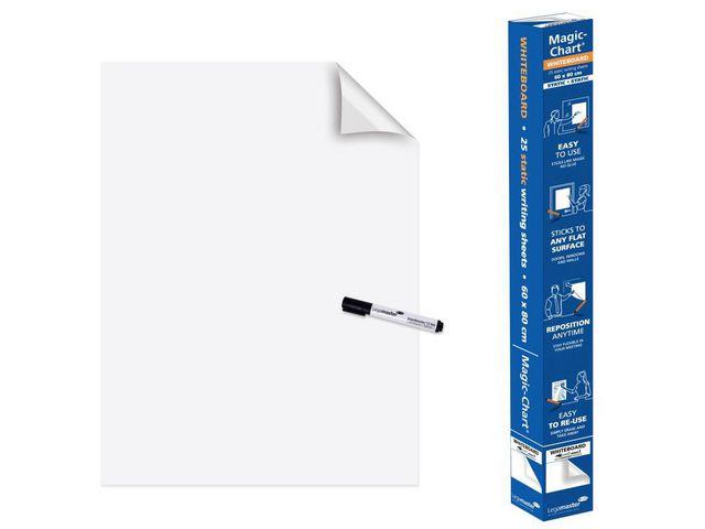 9436527  7-159100 Magic Chart LEGAMASTER 60x80 whiteboard Elektroststisk skriveark - klebende