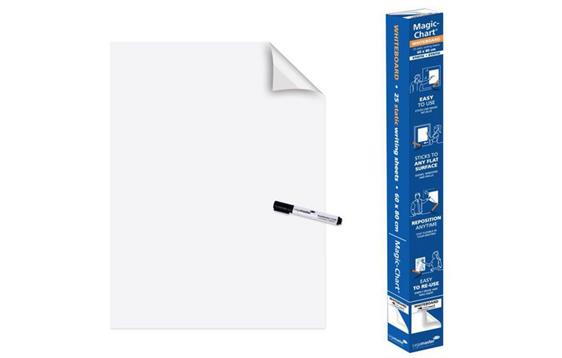 9436527  7-159100 Magic Chart LEGAMASTER 60x80 whiteboard Elektroststisk skriveark - klebende