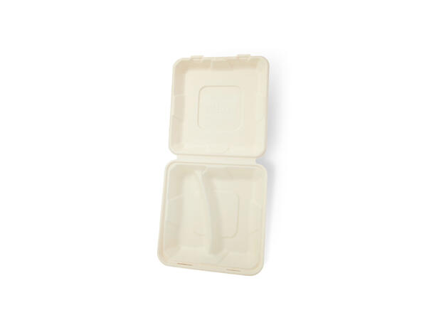 Matboks fiber 2-rom 21,5 x 21,5 x 6cm | 250 stk pr eske 