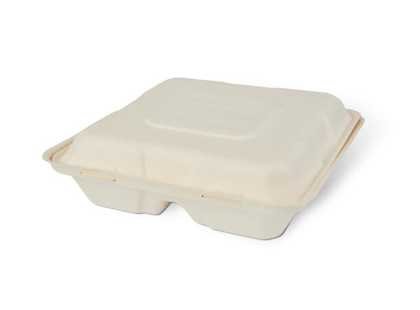 Matboks fiber 2-rom 21,5 x 21,5 x 6cm | 250 stk pr eske 