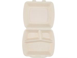 Matboks hvetestrå 3-rom 23,5 x 21,5 x 6cm | 200 stk pr eske 