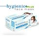 9430958  Munnbind type IIR | Hygienic+, medisinsk 3-lags munnbind| 50 stk pr eske|blå/hvit