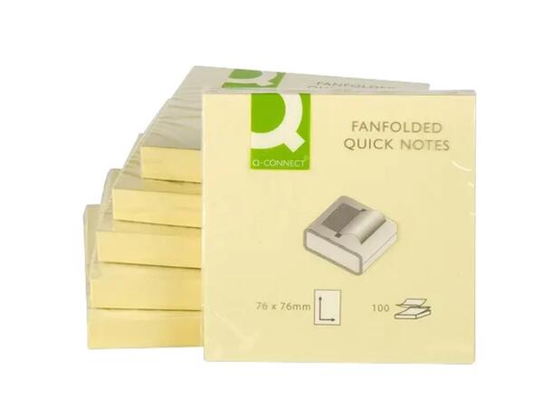 Notatblokk 76 x 76mm gul Z-Notes (12) Post-It blokk 