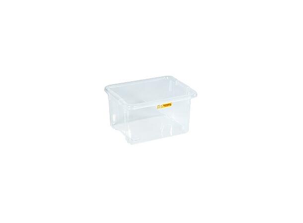 Oppbevaringsboks 15l transparent plast 