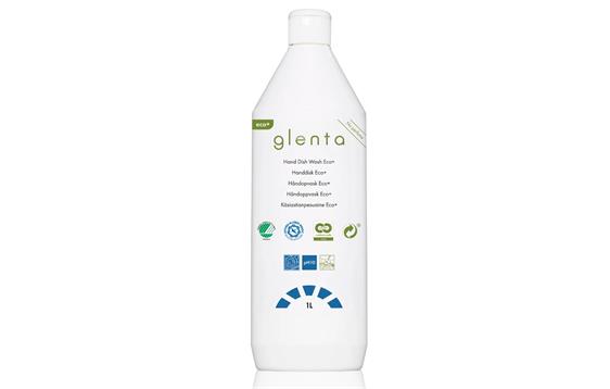 9444974   Oppvaskmiddel h&#229;nd GLENTA Eco+ 1L (12) Uparfymert