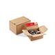 9431228 CP151150 Postesker med automatbunn 260 x 220 x 130 mm | brun bølgepapp