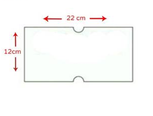 Prisetikett Jolly 21 x 12 mm, hvit avtagbart lim 