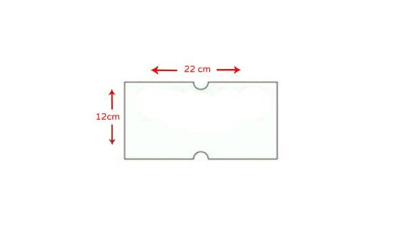 9433165  455011 Prisetikett Jolly 21 x 12 mm, hvit avtagbart lim