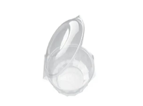 Salatbeger Rund 750ml beger med hengslet lokk i rPET (240 stk) 
