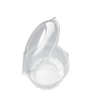 Salatbeger Rund 750ml beger med hengslet lokk i rPET (240 stk)