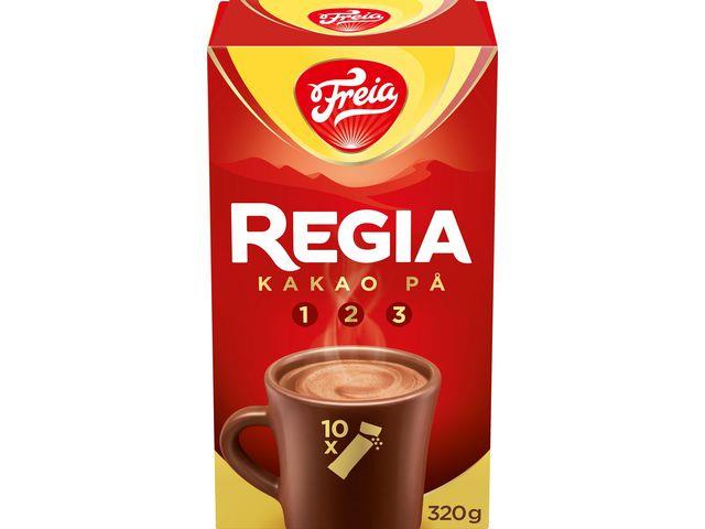 771085  712790 Sjokoladedrikk FREIA Regia 32gr (10) Kakao