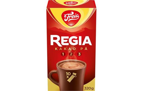 771085  712790 Sjokoladedrikk FREIA Regia 32gr (10) Kakao