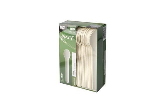 213169 Papstar 88067 Skje PURE papp 15,5cm hvit (100) Skje | Engangs | Bestikk