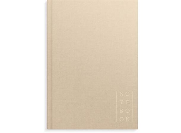 Skrivebok BURDE A5 linjer beige Notatbok 