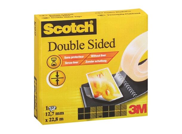 Tape SCOTCH® 665 tosidig 12,7mmx22,8m 