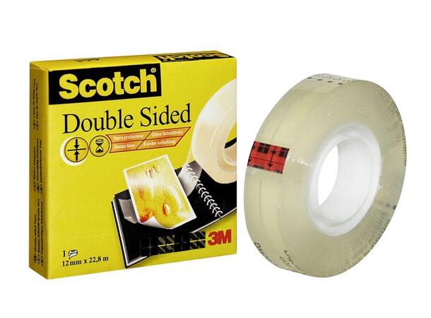 Tape SCOTCH® 665 tosidig 12,7mmx22,8m 
