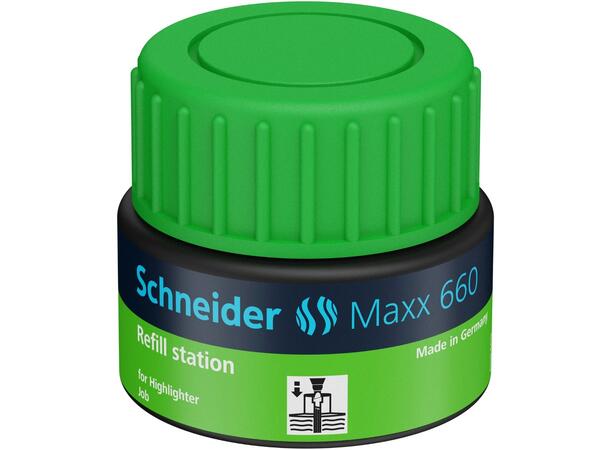 Textmarker refill Schneider 30ml (6) Grønn 