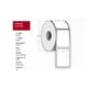 9442364 87000 Thermoetikett 100 x 50 mm hvit nøytral Kjerne 25 mm| perm.lim |1300 pr rull