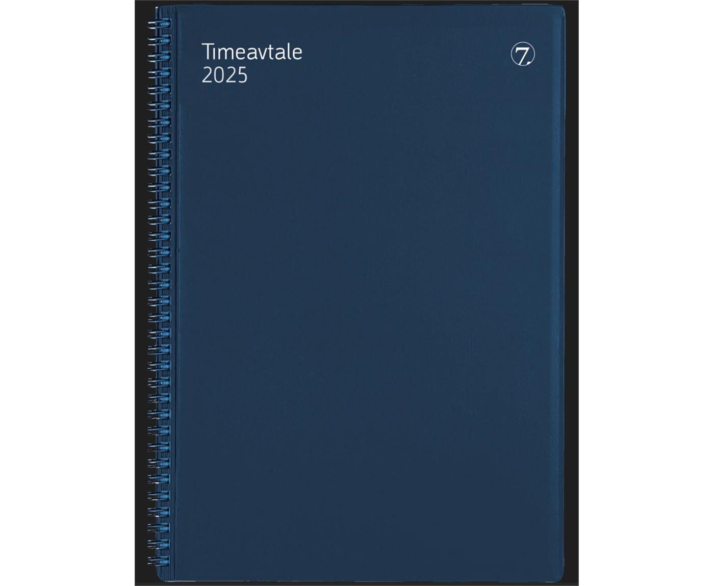 9445147   Timeavtale Spiral A4 bl&#229; 160Bl 