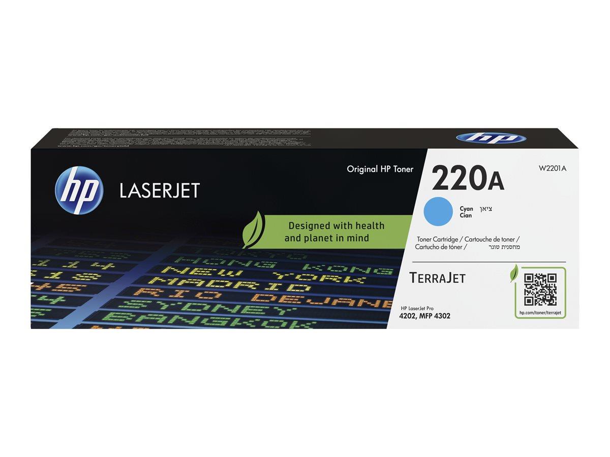 9442689 HP W2201A Toner HP 220A cyan LaserJetPro 4202dn Inntil 1 800 sider