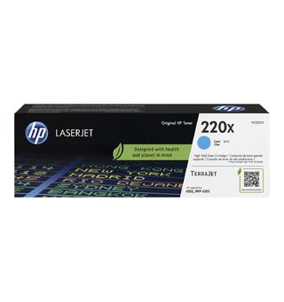 Toner HP 220X cyan LaserJetPro 4202dn Inntil 5500 sider