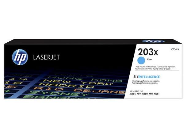 Toner HP CF541X 203X 2.5K Cyan Pro M254 | Pro MFP M280 | Pro MFP M281 