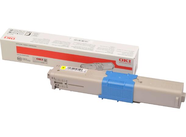 Toner OKI C332/MC363 yellow 1.5K Gul tonerkassett til OKI 