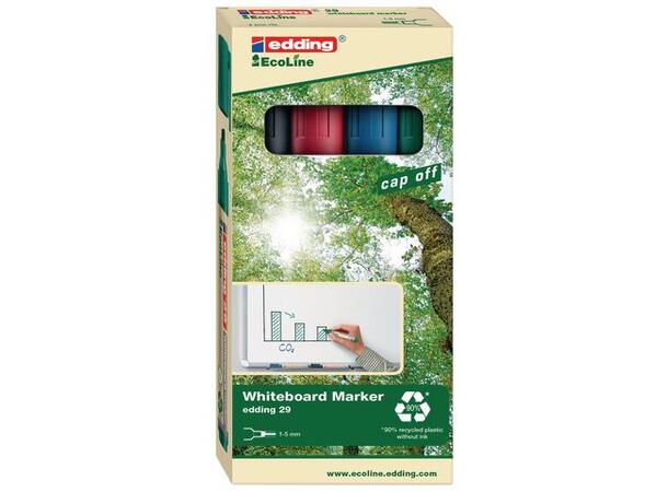 Whiteboardpenn EDDING 29 EcoLine ass (4) 